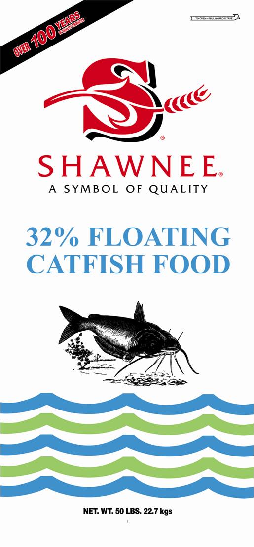 Shawnee Feed Floating Catfish Food 32% Protein 4% Fat
