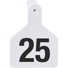 Z Tags No-Snag Calf Ear Tags - White 51-75