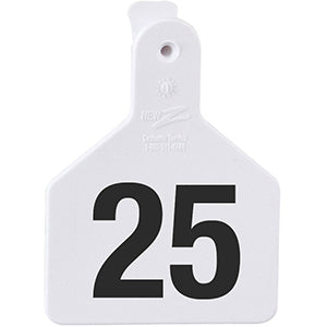 Z Tags No-Snag Calf Ear Tags - White 51-75