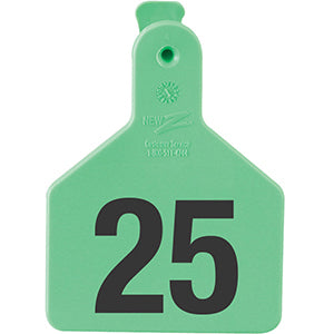 Z Tags No-Snag Calf Ear Tags Green 26-50